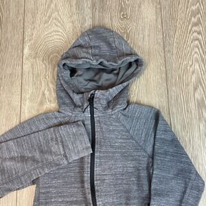 All In‎ Motion Full Zip Gray Hooded Sweatshirt Youth 8 Hoodie Active Stretch